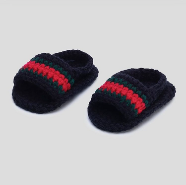 Baby Crochet Sneakers - Gucci Slides - Baby Sneakers Shop - unisex baby crochet shoes